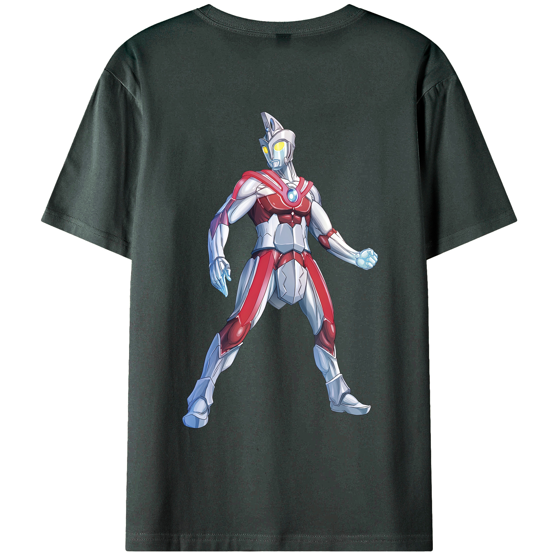 （画像用） ウルトラマン Ultraman 綿100％ メンズ半袖Tシャツ（バックプリント） 通気性